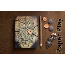 Paperplay Printed Owl 6x8 Journal.